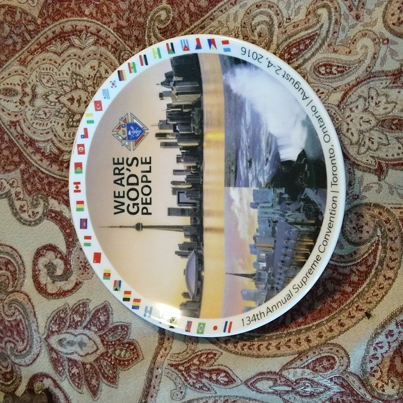 Free With Purchase Knights of Columbus 134th Annual supreme Convention plate - Picture 3 of 13